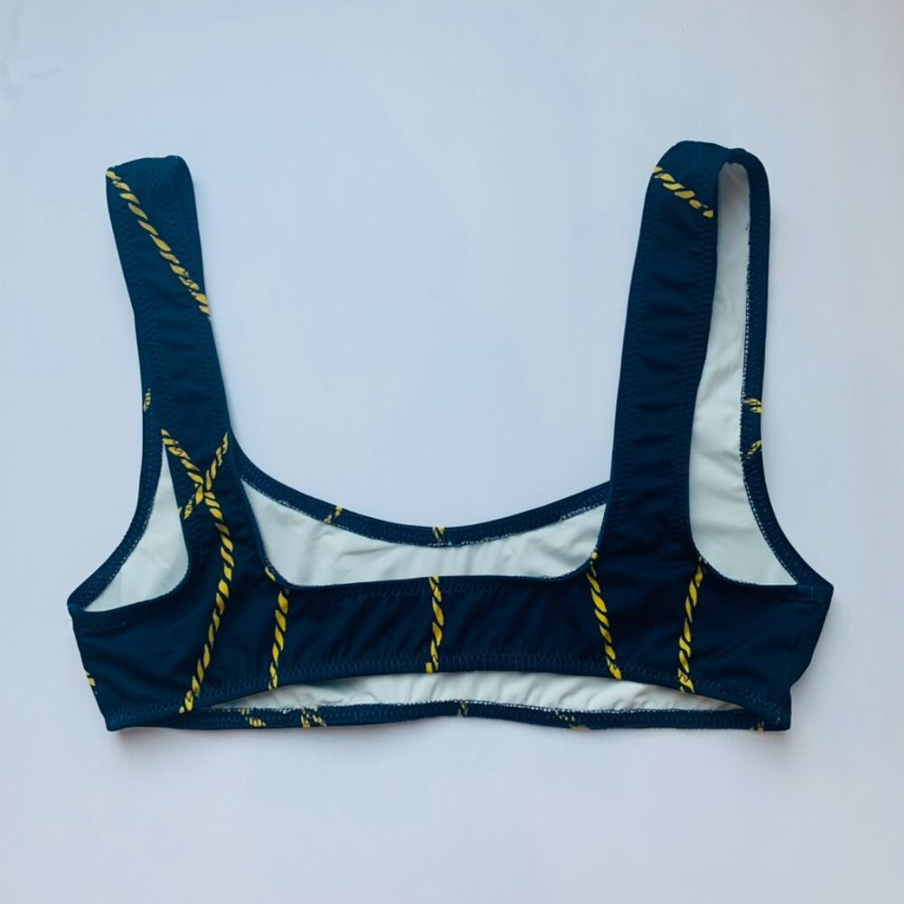 Solid & Striped Limited-edition Chain Link Printed Two-Piece Bikini Swimsuit Set - Picture 4 of 5